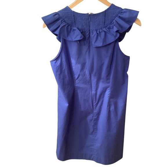 J. Crew Cotton Dress, Royal Blue, Size 8 - Picture 3 of 11